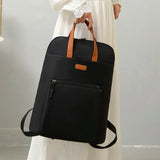 Casual Double Zipper Women Backpack Large Pockets Waterproof