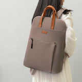 Casual Double Zipper Women Backpack Large Pockets Waterproof