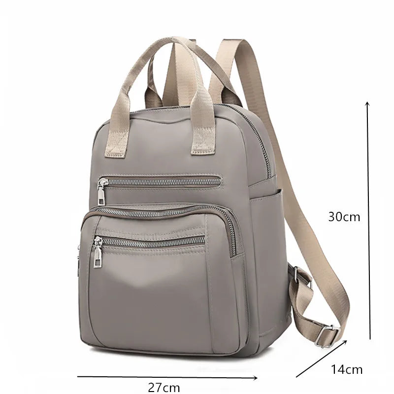 Waterproof Women's Backpack Large Capacity Oxford Rucksack Purse