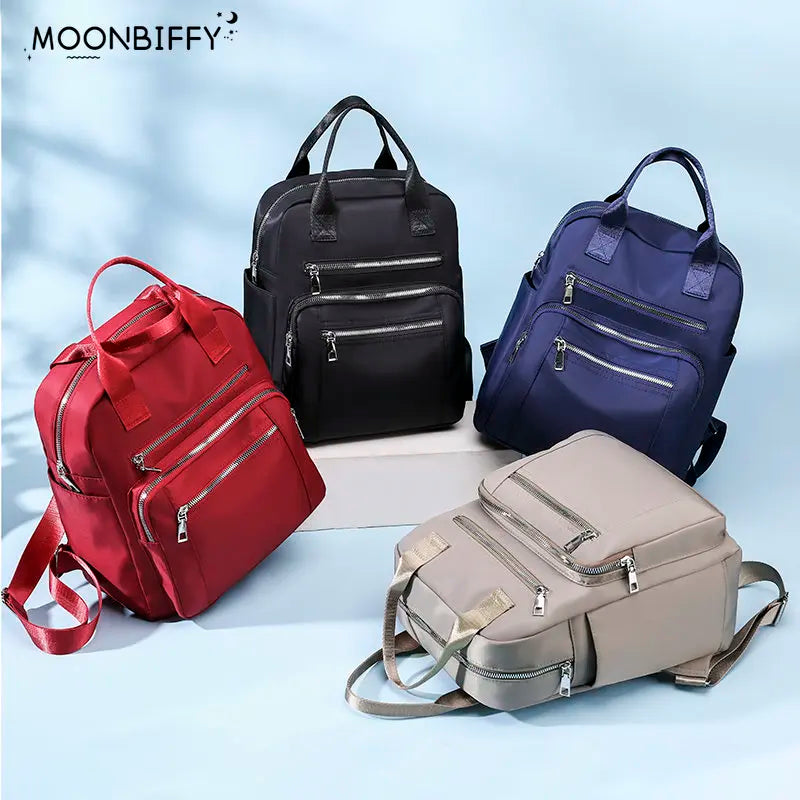 Waterproof Women's Backpack Large Capacity Oxford Rucksack Purse