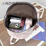 Flower Nylon Student Backpack for Teen Girls Casual Rucksack Bagpack