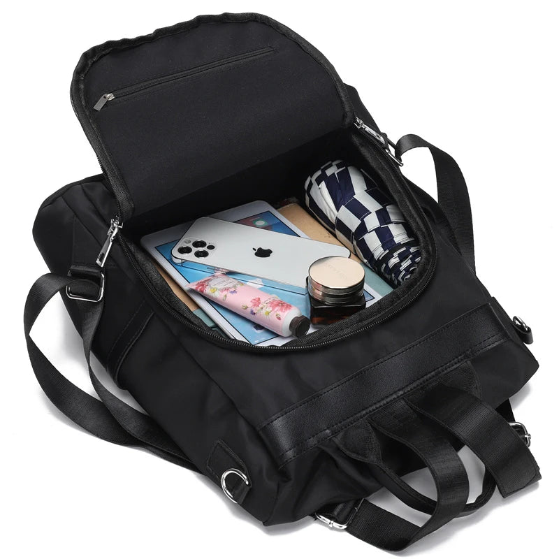 Waterproof Nylon Women Backpack Anti-theft Backpacks Shoulder Bags