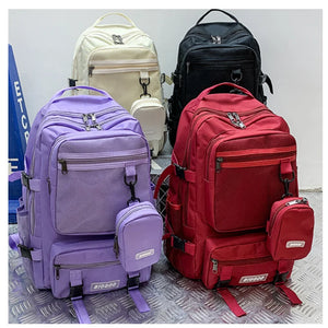 Waterproof Schoolbag for Teenage Girl Laptop Bag Female Woman Travel Backpack