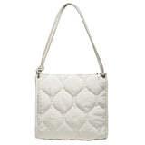 Winter Quilted Padded Shoulder Bag Women's Space Bag Texture Armpit Square Bag