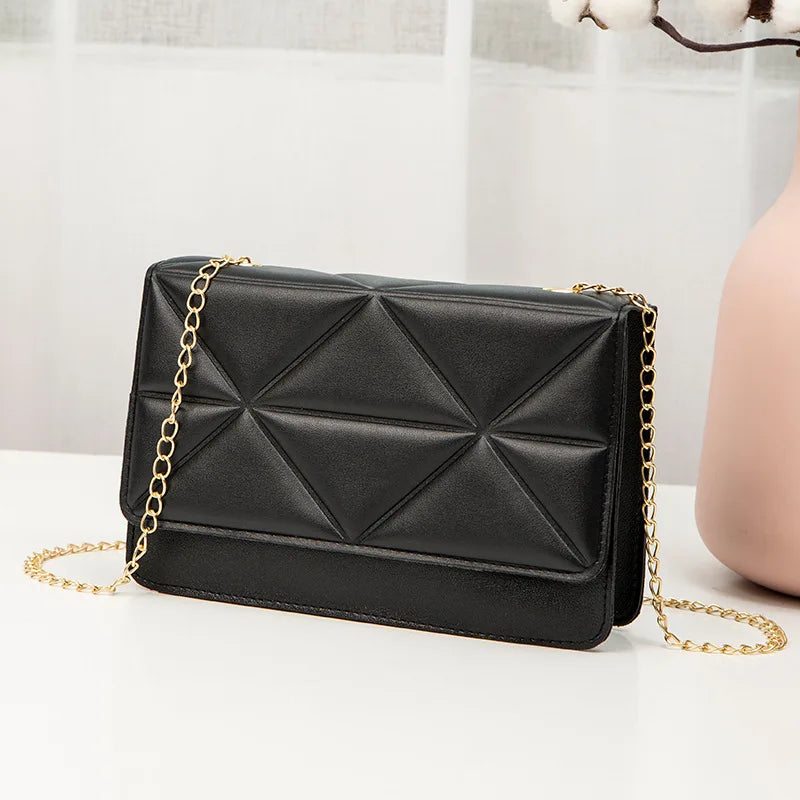 Small PU Leather Messenger Crossbody Shoulder Bag Mini Clutch Handbag