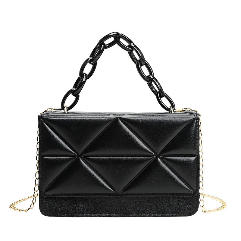 Small PU Leather Messenger Crossbody Shoulder Bag Mini Clutch Handbag