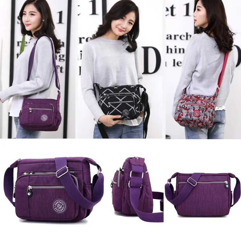 Women Waterproof Messenger Bag Diagonal Shoulder Bag