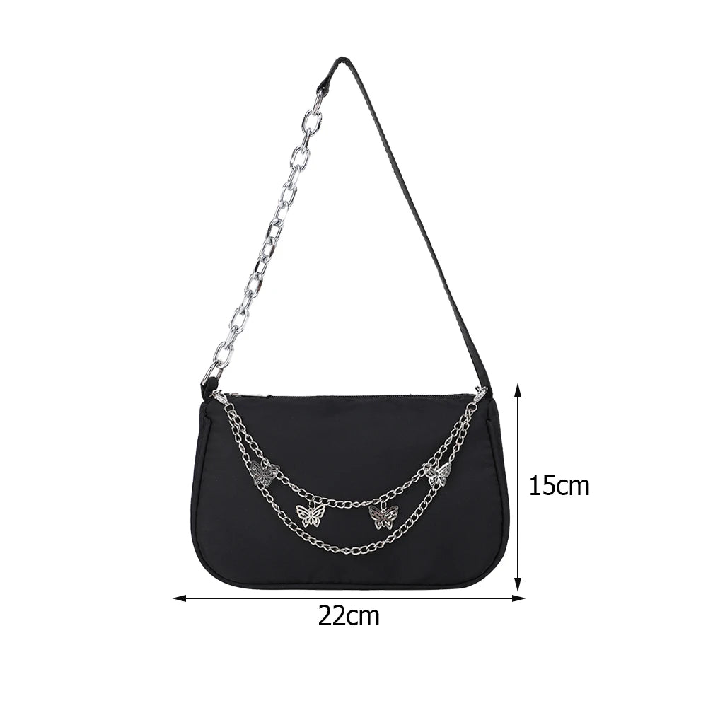 Women's Butterfly Chain Handbags Spring Shoulder Bag Ladies Small Tote