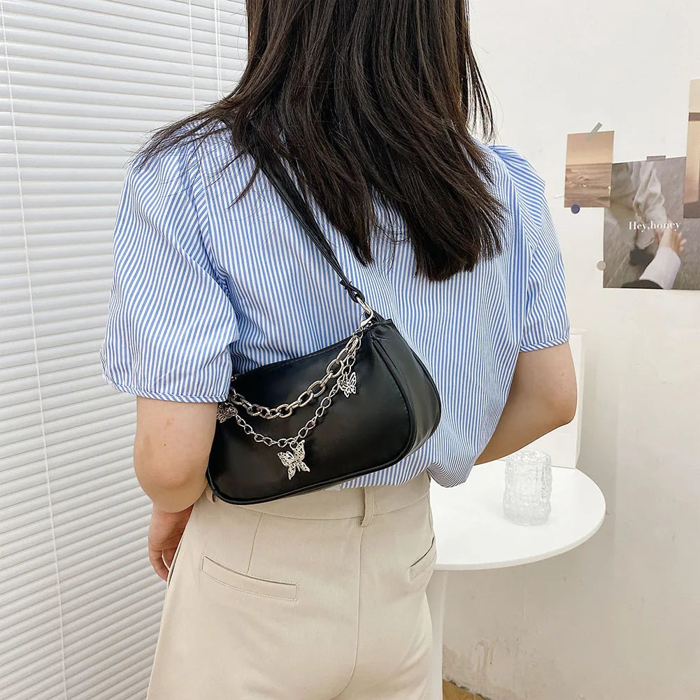 Women's Butterfly Chain Handbags Spring Shoulder Bag Ladies Small Tote