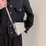 Bright Leather Shoulder Bag for Women