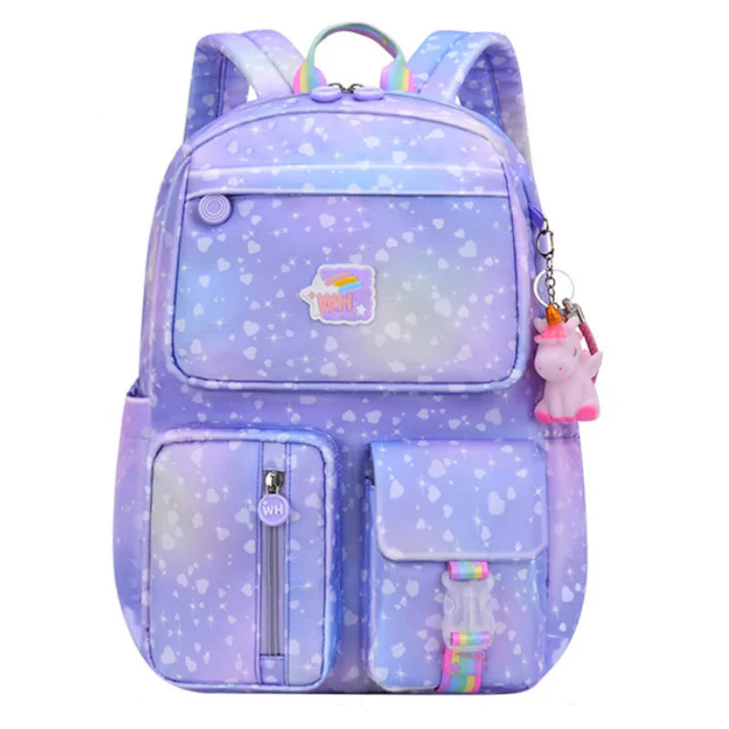 Waterproof Princess Girl Backpack School Bags for Students Big Capacity