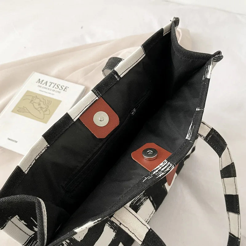 2023 Women's Canvas Shoulder Bags Large Capacity Tote Bags