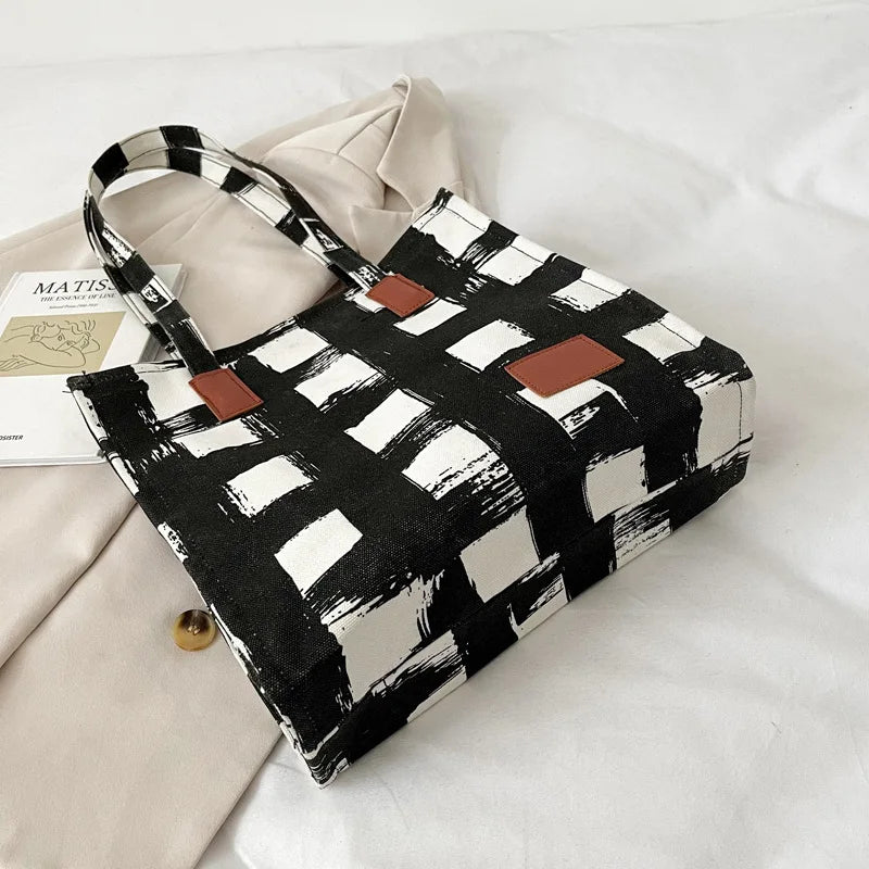 2023 Women's Canvas Shoulder Bags Large Capacity Tote Bags