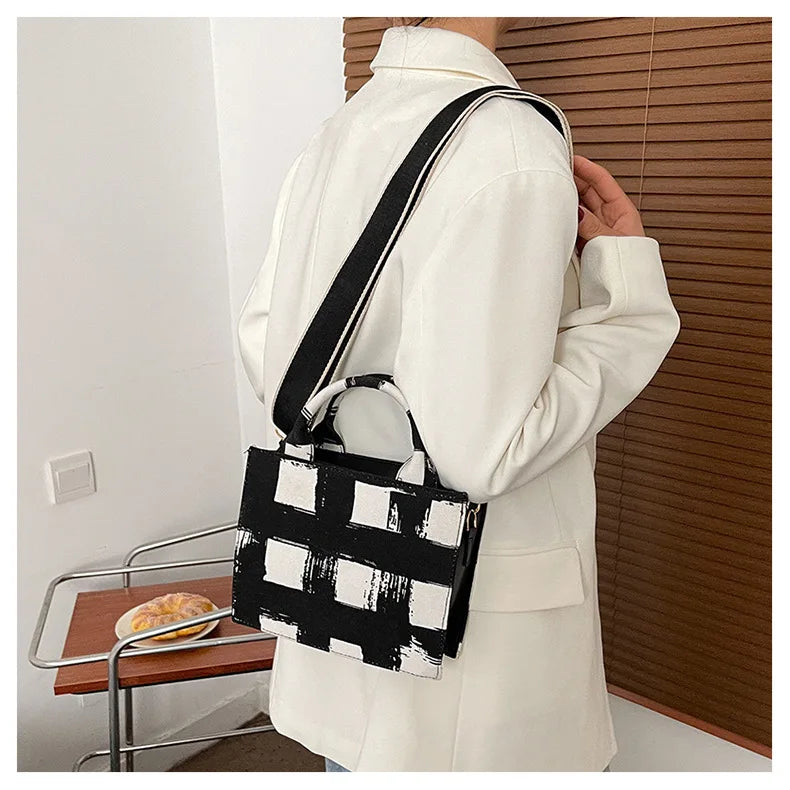 2023 Women's Canvas Shoulder Bags Large Capacity Tote Bags