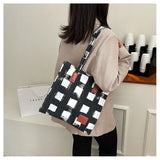2023 Women's Canvas Shoulder Bags Large Capacity Tote Bags