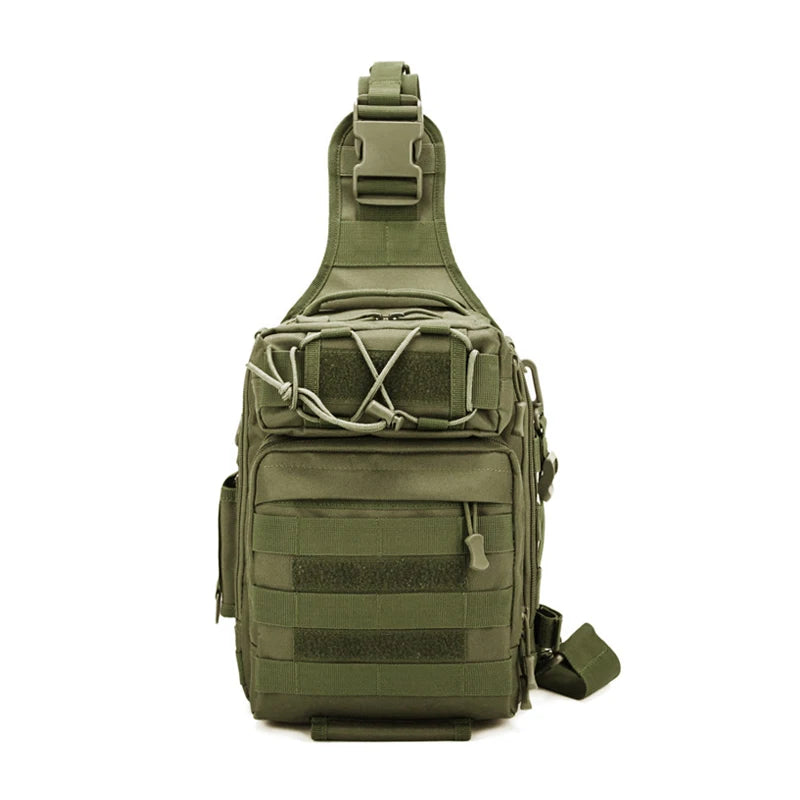 2PCS Unisex Nylon Chest Shoulder Bag Tactical Sling Pack