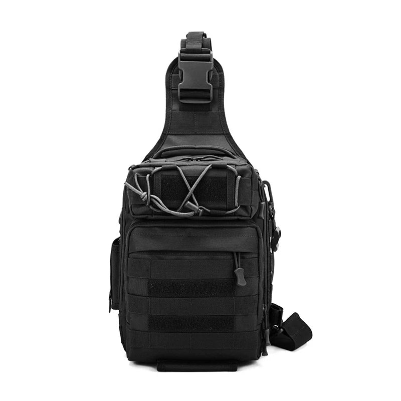 2PCS Unisex Nylon Chest Shoulder Bag Tactical Sling Pack