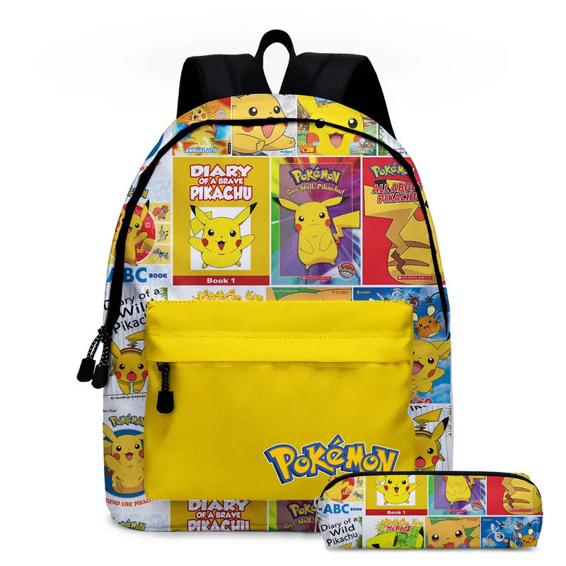 2pcs Pattern Children Backpack Printed Kids Primary School Bags Bookbags