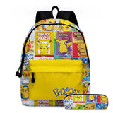 2pcs Pattern Children Backpack Printed Kids Primary School Bags Bookbags