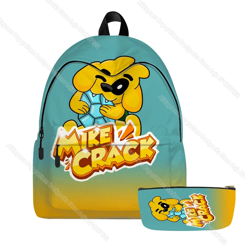 2pcs Mikecrack Los Compa Backpack Waterproof Schoolbag
