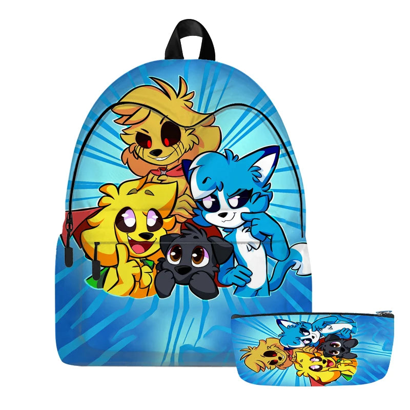 2pcs Mikecrack Los Compa Backpack Waterproof Schoolbag