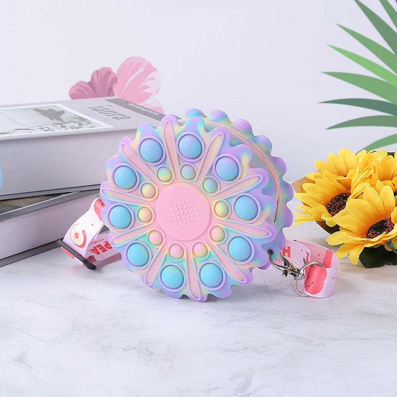 Toddler Girl Daisy Shoulder Bag - Floral Crossbody Wallet Purse