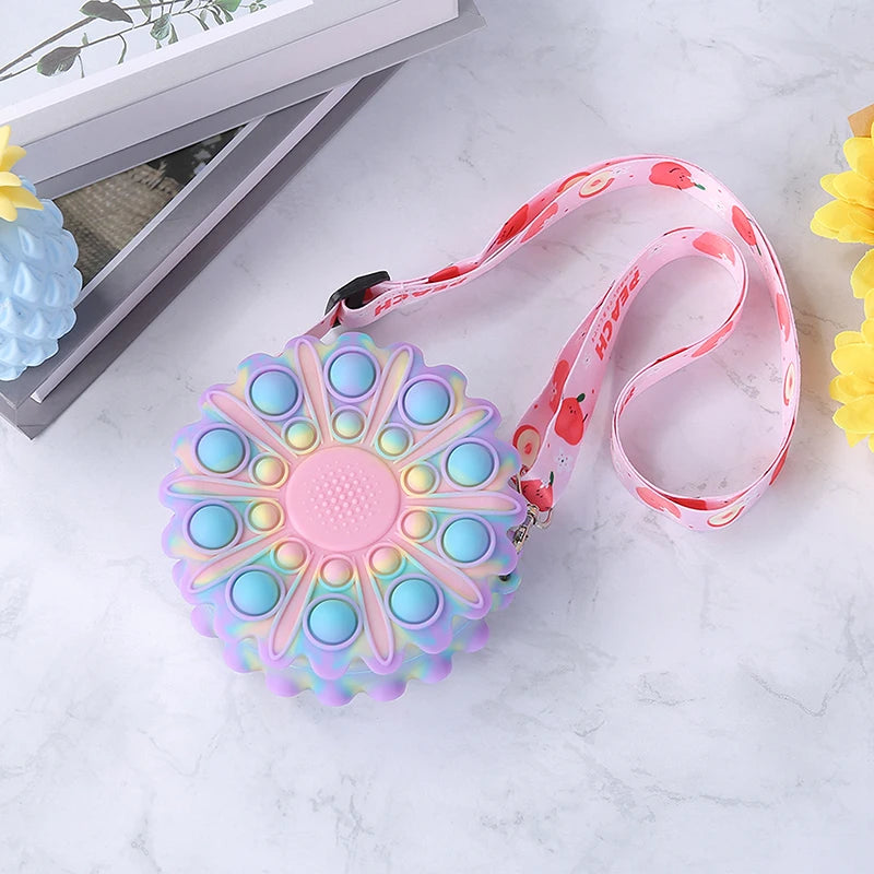 Toddler Girl Daisy Shoulder Bag - Floral Crossbody Wallet Purse