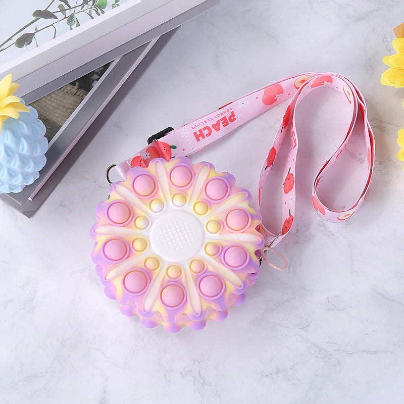 Toddler Girl Daisy Shoulder Bag - Floral Crossbody Wallet Purse