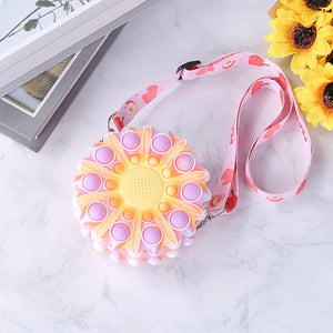 Toddler Girl Daisy Shoulder Bag - Floral Crossbody Wallet Purse