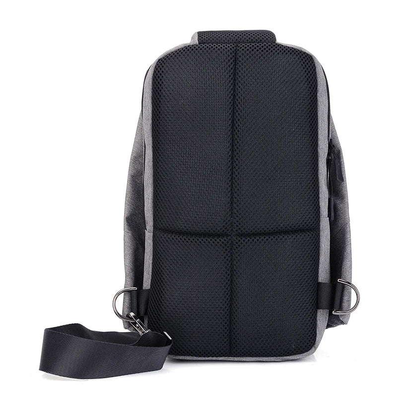 Casual Canvas Chest Bag Men's Anti-theft Sling Pack