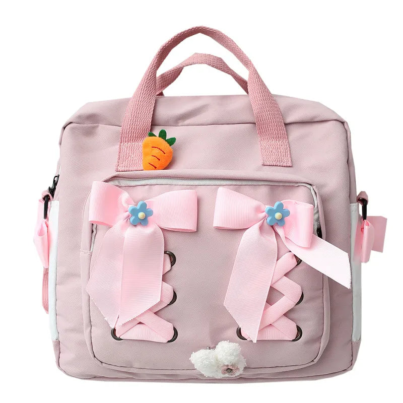 Waterproof Nylon 3-in-1 Backpack for Teenage Girl