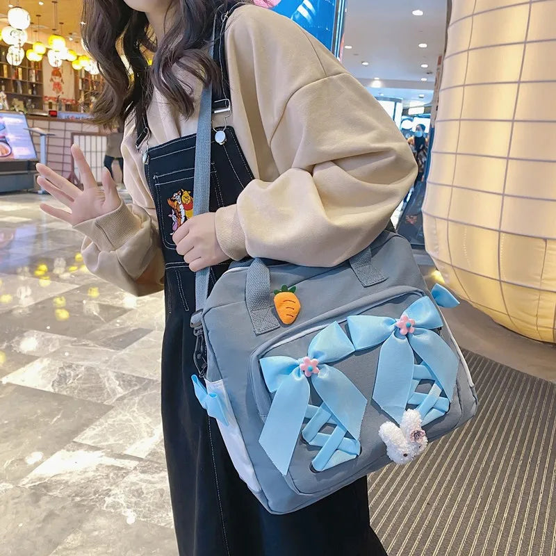 Waterproof Nylon 3-in-1 Backpack for Teenage Girl