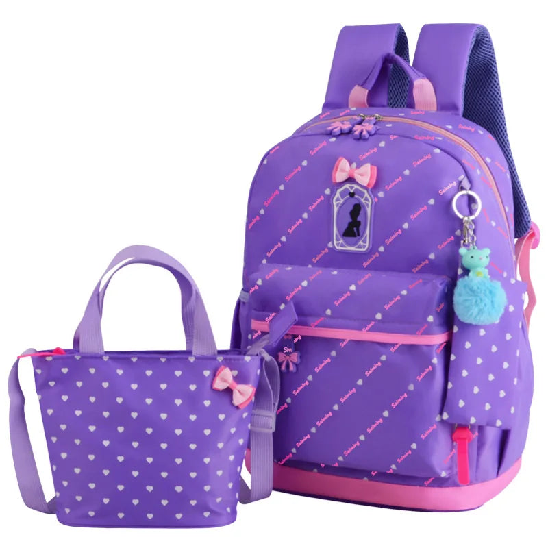 Girls Orthopedics Schoolbag Backpack Mochila Star Print Children School Bags