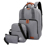 3 Pcs/set Schoolbag for Teens Boys Satchel Unisex Student Bag