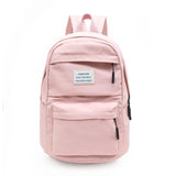 Solid Casual Women Backpack Teenage Girl School Bag Student Girls Shoulder Bag
