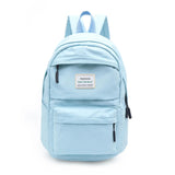 Solid Casual Women Backpack Teenage Girl School Bag Student Girls Shoulder Bag