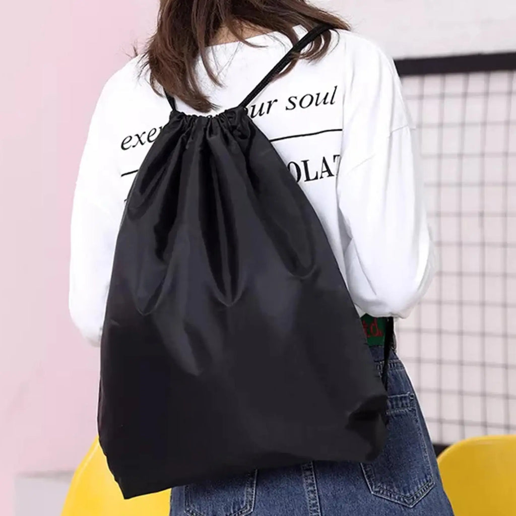 34X42cm Double Shoulder Drawstring Storage Bag for Travel Beach School Holidays