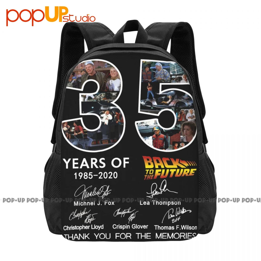35 Years Anniversary Back to the Future Backpack - Large Capacity Bookbag