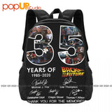 35 Years Anniversary Back to the Future Backpack - Large Capacity Bookbag