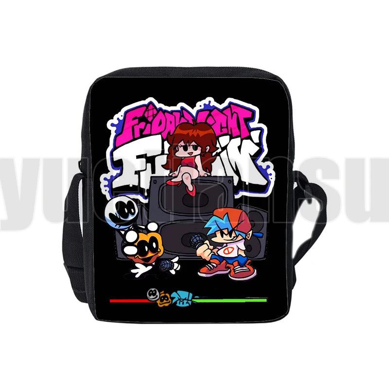 3D Anime Game Friday Night Funkin Shoulder Bag for Children Boys Girls