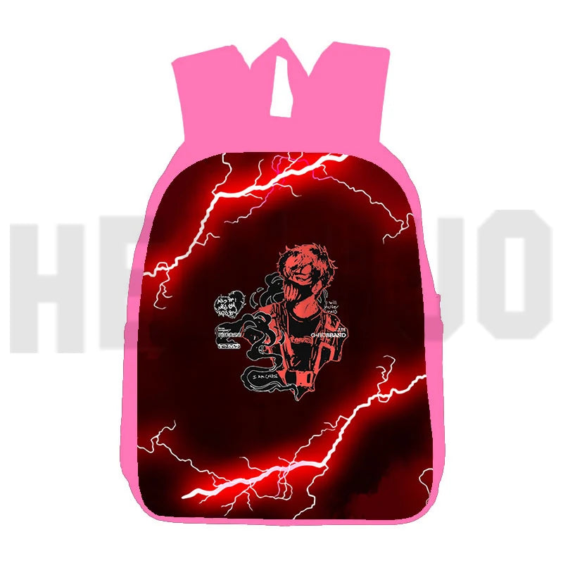 3D Anime Corpse Husband Backpack 12/16 Inch Pink Teen Travel Pack