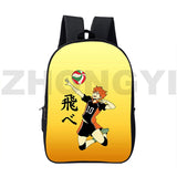 3D Anime Karasuno Nekoma Haikyuu Backpack 16 Inch Japanese School Bag