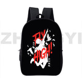 3D Anime Karasuno Nekoma Haikyuu Backpack 16 Inch Japanese School Bag