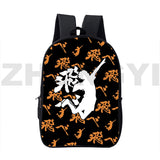 3D Anime Karasuno Nekoma Haikyuu Backpack 16 Inch Japanese School Bag
