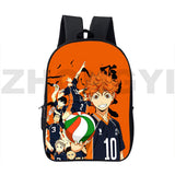 3D Anime Karasuno Nekoma Haikyuu Backpack 16 Inch Japanese School Bag