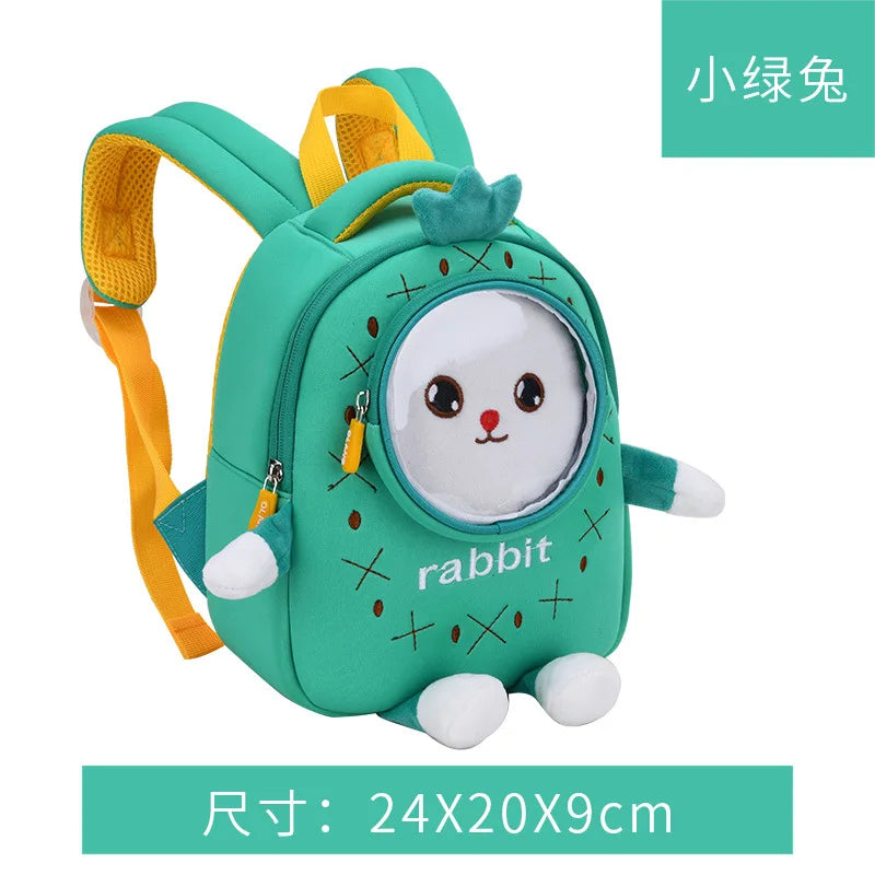 3D Cartoon Animal Backpack Kids School Bags Toddler Boys Girls Nursery Mochila