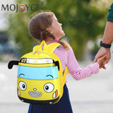 3D Cartoon Bus Toddler Backpack for Kids