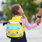 3D Cartoon Bus Toddler Backpack for Kids