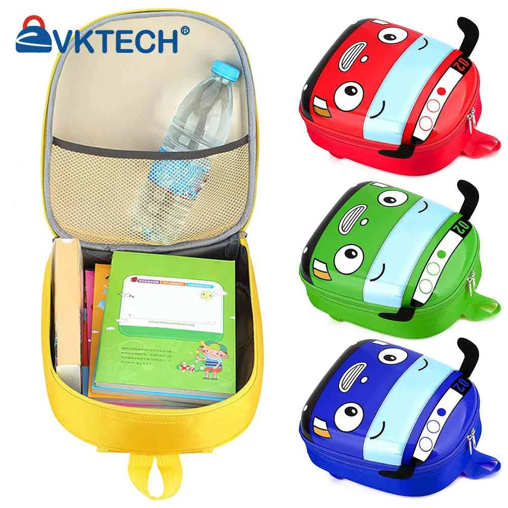 3D Cartoon Bus Toddler Backpack for Kids