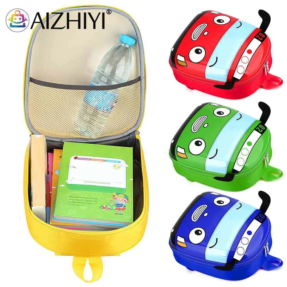 3D Cartoon Bus Toddler Backpack Small Kindergarten Children School Bag